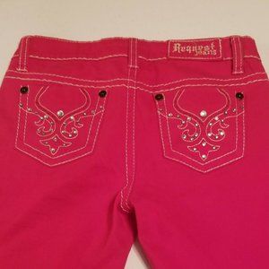 Girls Size 12 Red REQUEST JEANS Skinny Jeans
